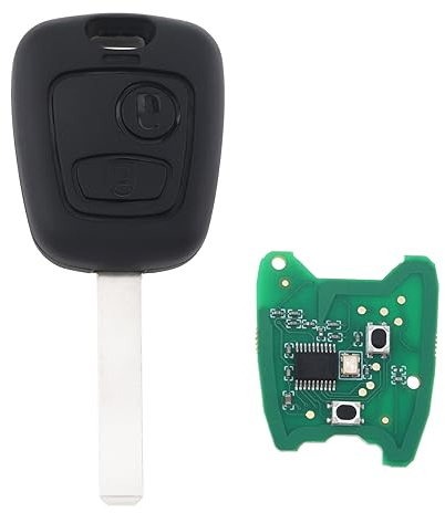 Mando a distancia sin llave de 433 MHz de 2 botones con chip y hoja VA2 para Citroen C1 C2 C3 C4 Xsara Picasso 2000-2009