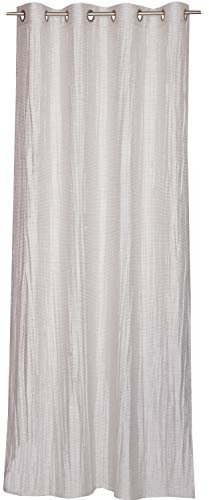 Schöner Wohnen Prima-Vista Ösenvorhang Gardinen Vorhänge Stores - Größe 130 x 250 cm - Farbe beige/braun/Erde/Sand
