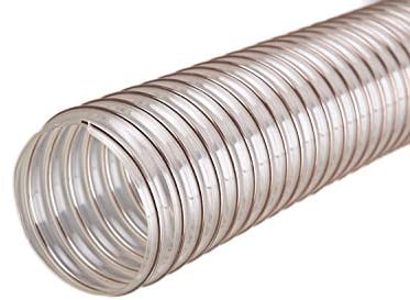 Quarzflex® PU Absaugschlauch (70 mm) schwer entflammbar / 0,4 mm Wandstärke/Meterware