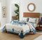 Tommy Bahama - Queen-Size-Bettdecke, leichte Baumwolle, vorgewaschen für zusätzliche Weichheit (Aloha Pineapple Blue, Queensize)