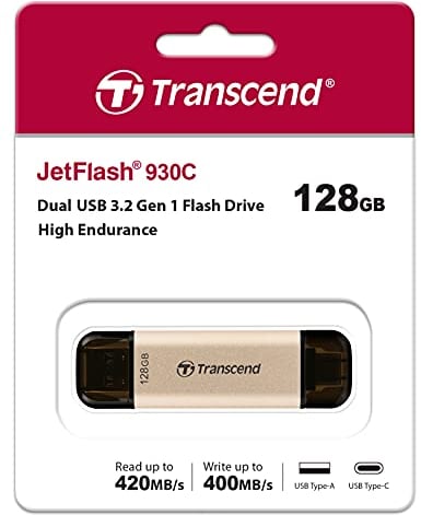 Transcend 128GB JetFlash 930C USB 3.2 Gen 1 Flash-Laufwerk, Roségold - TS128GJF930C