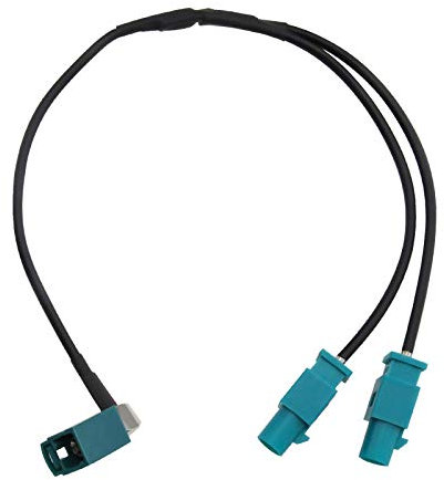 Create idea FAKRA-Z Femelle à Double Prise Mâle Connecteur Convertisseur Autoradio FM Antenne Câble Adaptateur 24cm pour GPS GSM Navigation