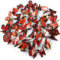Foonii 72 PCS 3D Schmetterlinge Wanddeko Aufkleber Abziehbilder,schlagfestem Kunststoff Schmetterling Dekorationen, Wand-Dekor Rot