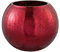 WINDLICHT Kugel RISSIG Glas GLÄNZEND ROT Large