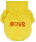 LtuzPet Hund Hoodie Boss Druck Hund Pullover Weiche Fleece Haustier Kleidung Warme Hund Jacke Mantel