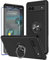 KRAFTCARE Hülle für Google Pixel 6A mit 1 Pack Panzerglas Schutzfolie, Handyhülle mit Eingebetteter 360° Grad Ring, Magnetische Schutzhülle Stoßfest Cover Case für Google Pixel 6A,Schwarz