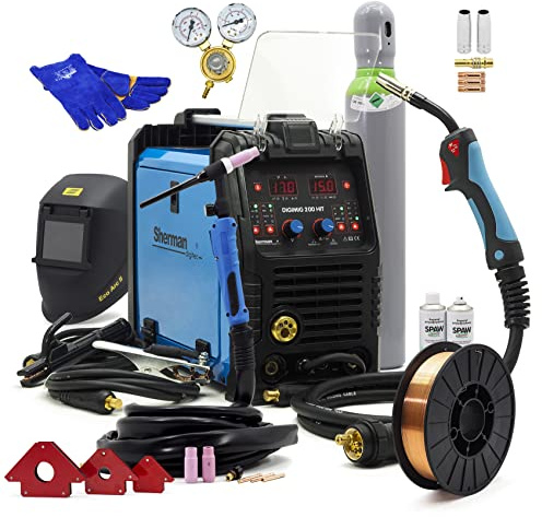 Set #2 Sherman™ DIGIMIG 200 HIT MIG/MAG saldatrice TIG 200A saldatura a punti sinergia 3 in 1 inverter