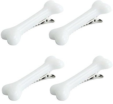 Fopytu 4 Pcs Hunde Bone Hair Clips Dekorative Seitenbandclips Haarnadel Barrettes Cosplay Kostüm Haarzubehör Für Weihnachten Halloween
