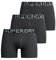 Superdry Herren Boxer Triple Pack Boxershorts, Raven Black Marl,