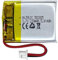 DC 3.7V 220mAh 502025 Rechargeable Lithium Polymer Battery, Suitable for DIY 3.7-5V Electronic Products with Built-in 2-Wire Battery Replacement and LED Lights