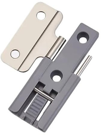 4pcs Wardrobe Folding Folding Door Hinge Bi-fold Closet Wardrobe Cabinet Cupboard Tracked Hanging Sliding Door Hinge