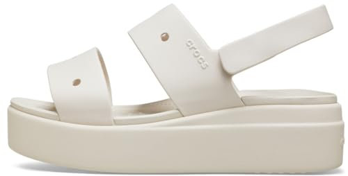 Crocs Femme Brooklyn 4U Sandales, Stucco, 34/35 EU