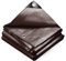 VOUNOT® Bâche de Protection en Polyéthylène 240g/m² Imperméable Ultra Lourde et Résistante Revêtue des Deux Côtés avec Oeillets en Aluminium Marron 4x8m