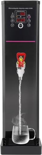 VBVARV Riscaldamento Commerciale Distributore di Acqua Calda Distributore di Caldaie d'Acqua Calda Caldaia per Pentole Elettriche per Il tè Caffetteria Dessert Shop Hotel,Nero,30L