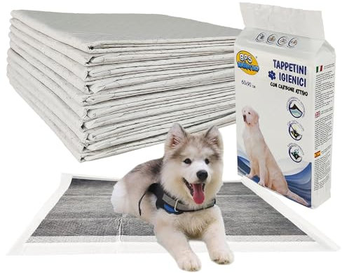 Tappetino Igienico Assorbente per Cani con carboni attivi (120pezzi 60x90cm)