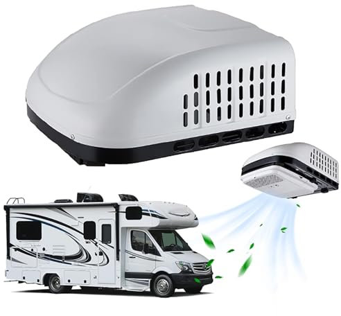 12V DC Air Conditioner - High Efficient RV Rooftop Unit, Cooling Only, Low Noise 15000BTU for Car RV Truck Camper - 115V - Must-Have Cooling Solution(115v)
