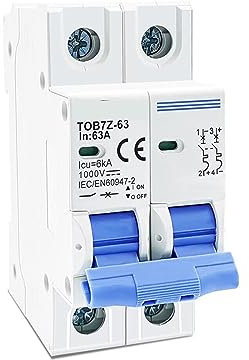 Interruttore automatico miniaturizzato solare DC 1000 V 2P for sistemi di produzione di energia solare di piccole dimensioni Scatole combinatrici Sistemi fotovoltaici - Electric Meter(10A)