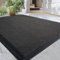DEXI Schmutzfangmatte Innen, rutschfest absorbierend Fußmatte mit Gummiboden, waschbar dünn Fussmatte Türmatte Fußabstreifer für Eingang, Haustür, Patio, 60 x 90 cm, Grau
