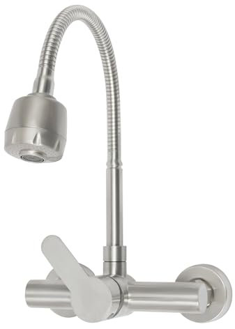 Wasserhahn Küche, Küchenarmatur 360° Drehbar Unterputz-Warm- und Kaltwasserhahn Waschtischarmatur, Waschbecken Armatur