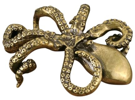 HEATSHAKING Vintage Messing Figurine Dekorative Tischskulptur für Wohnkultur Robuste und Langlebige Statue Chic und Einzigartige Deko für Schlafzimmer Büro und Wohnzimmer