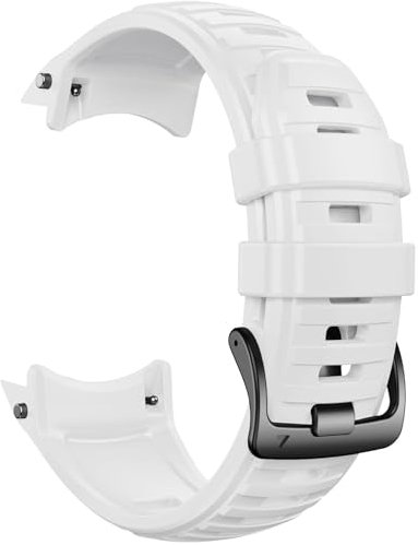 NEYENS Cinturino di ricambio in silicone morbido per Garmin Instinct 2X Solar, Instinct 2X da 26 mm(White)
