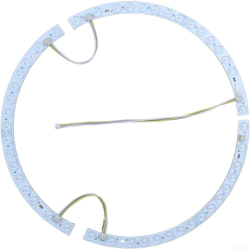 38 cm gebogene LED-Lichtleiste, dreifarbiger Farbwechsel mit einstellbaren Warm-/Kühl-/Neutral-Modi, magnetische und klebrige Montagemöglichkeiten (Lichtleiste)