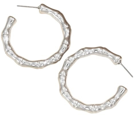 Karma NH11740718 Creolen rund Acryl Ohrringe bunt 3,8 cm Damenohrringe Ohrschmuck Kreolen Damenschmuck Damencreolen modern Geschenk für Sie