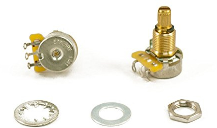 CTS Guitar Pot, 275k Mini Split Shaft Audio Taper Pot 9% Tolerance