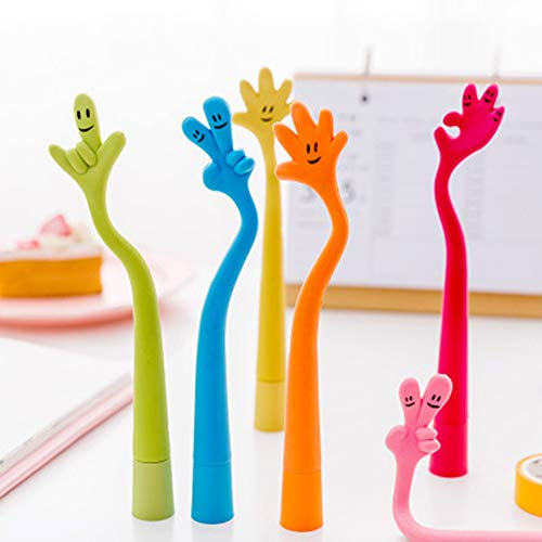 30 Pezzi Penne Gadget Compleanno Bambini Penne a Sfera Bambini Carini Piega il Segno della Mano Regalini Fine Festa Compleanno Gadget Natale