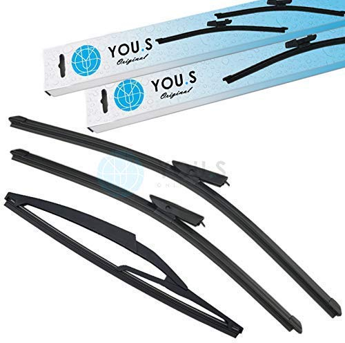 YOU.S SCHEIBENWISCHER SET VORNE + HINTEN 550 + 475 + 290 mm (3 Stück)