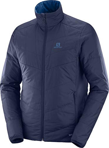 Salomon, Herren Wendejacke, DRIFTER MID JKT M, Polyester, marineblau (Night Sky/Poseidon), Größe: XL, LC1203300