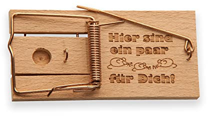 Spruchreif | Witziges Geldgeschenk | Geschenkidee Geburtstag | Mausefalle mit Spruch