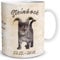 TRIOSK Tasse Katze lustig mit Spruch Sternzeichen Steinbock Katzenmotiv Geschenk für Katzenliebhaber Geburtstag Frauen Freundin