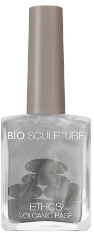 Bio Sculpture Volcanic Base Nail Hardener Treatment 14ml | Volcanic Stone Extract and Pistachio Oil, Strengthens and Fortifies Soft, Weak and Splitting Nails
