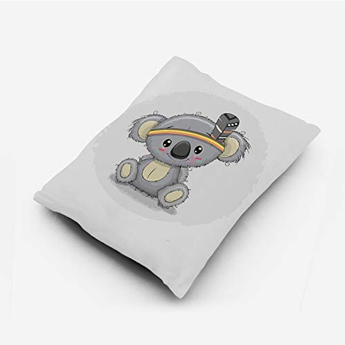 Heat Bag personalized with your child's name - Sweet Cherry Stone Cushion for The Baby - For Microwave Oven and Freezer| Koala Fantasy cm. 30x22 | Hand Made in Italy