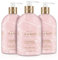 Baylis & Harding Elements Pink Blossom and Lotus Flower Hand Wash, 500 ml (Pack of 3) - Vegan Friendly