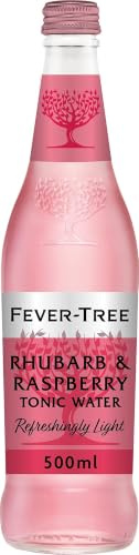 Fever-Tree Rhubarb & Raspberry Refreshingly Light Tonic Water, 500ml