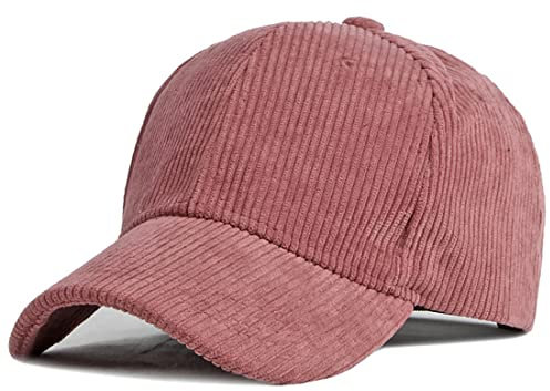 XRDSS Baseballkappe aus Kord, Unisex, verstellbar, klassisch, Sportmütze, Outdoor, solide Kappen, wassermelone, Einheitsgröße