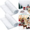 Hestya Weihnachten Schneedecke Rolle Glitzer Schneedecke Gefälschte Schneedecken für Weihnachtsdorf Künstlicher Schnee Teppich Schneedecke Flauschiger Kunstschnee(2er Pac,4,9 x 6,5 Fuß)