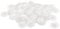 sourcing map Vis Capuchon Couvertures, 40pcs 17x4mm Plastique Vis Décoration Couverture pour Cruciforme Cam Ajustement Écrou Autotaraudant Vis, Blanc