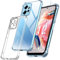 ivoler Coque pour Xiaomi Redmi Note 12 4G (Pas pour Redmi Note 12 5G) avec 3 Pièces Protection Écran en Verre Trempé, Transparent Étui de Protection en Silicone Antichoc, Mince Souple TPU Housse