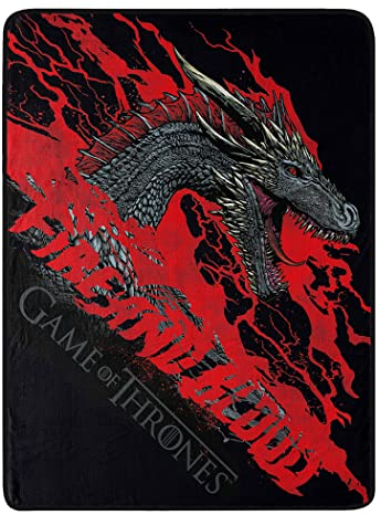 Northwest Game of Thrones Micro Raschel Überwurfdecke, 116,8 x 152,4 cm, Feuer und Blut