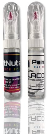 PaintNuts Touch Up Paint suitable for BMW Carbon Black Metallic (N1K) 2-in-1 Touch Up Pen & Clear Lacquer