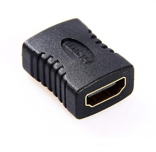 Joysong HDMI Buchse zu Buchse Adapter HDMI Straight-Through Head Connector Coupler Extender Converter Unterstützung 1080P für TV Projektor Laptop PC etc Version 1.4 1 Pack,Schwarz