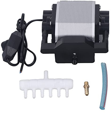Bomba Asistida por Aire de 30L/Min, Máquina de Grabado Láser Compresor de Aire Bomba de Aire Potente de bajo Ruido 220V para Grabador Láser