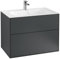 Villeroy & Boch Finion Waschtischunterschrank F01000, 796x591x498mm, Farbe: Midnight Blue Matt Lacquer