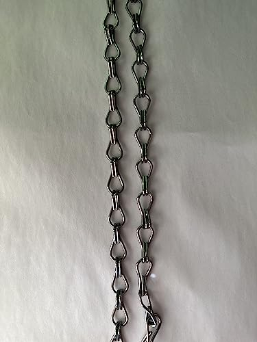 LYMMIYTC 4 PCS Aluminum Chain Door Curtain Replacement Chain - Durable DIY Material to Easily Repair Your Door Curtain (Grey, 200CM)