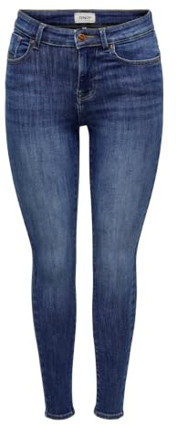 ONLY Damen Onlpower Mw Push Up des DNM Only Female Skinny Jeans Onlpower Mittlere Taille Skinny Fit Jeans