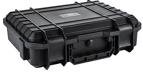 Youyijia Flight Case Camera Equipment Storage Secure Box - Waterproof Protective Hard Carry Case for Camera Equipment Tools Drones Camera Lens Accessories 25 x 20 x 7.6cm S
