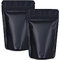 XFXIA 100 Pack Mylar Bags - Smell Proof, Foil Ziplock, Resealable Stand Up Packaging Pouch Bags for Food Storage, Candy, Cookies, Bath Salts (6.29 * 9.44in, Black)